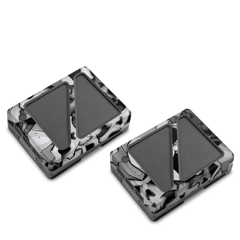 DJI Inspire 2 Battery Skin design of Pattern, Black-and-white, Monochrome, Ball, Football, Monochrome photography, Design, Font, Stock photography, Photography, with gray, black colors