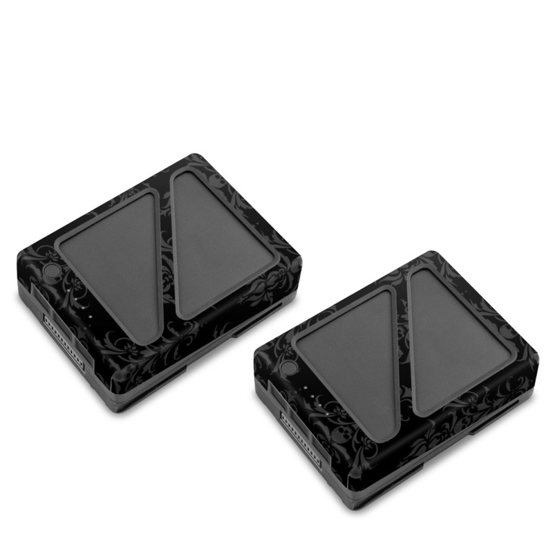 DJI Inspire 2 Battery Skin design of Black, Pattern, Design, Monochrome, Black-and-white, Darkness, Monochrome photography, Symmetry, with black, gray colors