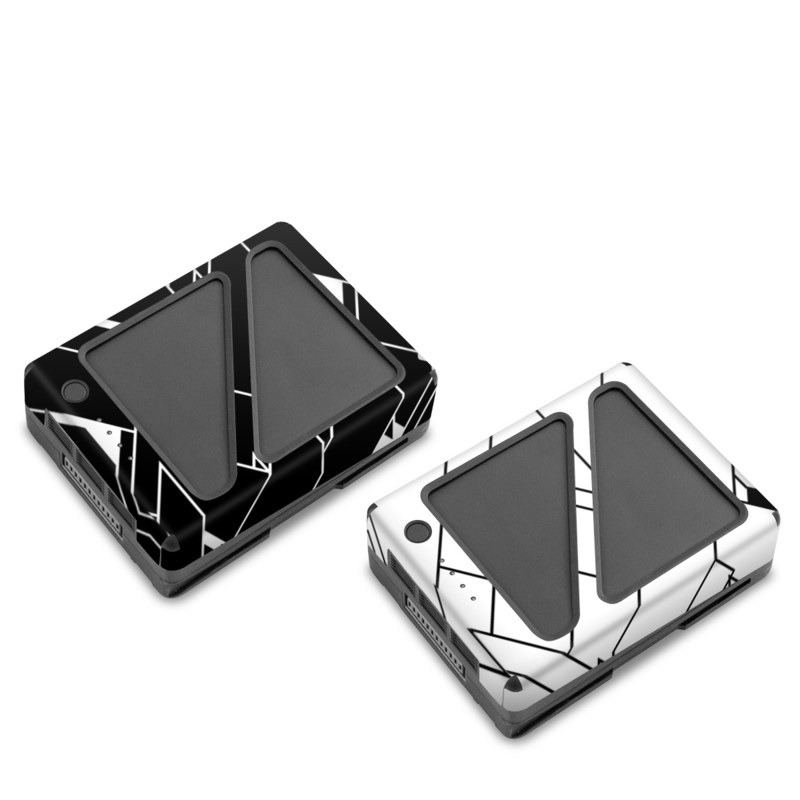 DJI Inspire 2 Battery Skin design of Pattern, Black, Black-and-white, Monochrome, Monochrome photography, Line, Design, Parallel, Font, with black, white colors