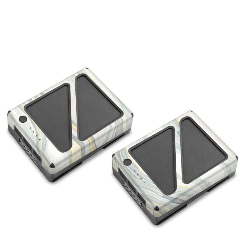 DJI Inspire 2 Battery Skin design of Line, Pattern, with yellow, white, blue, gray colors