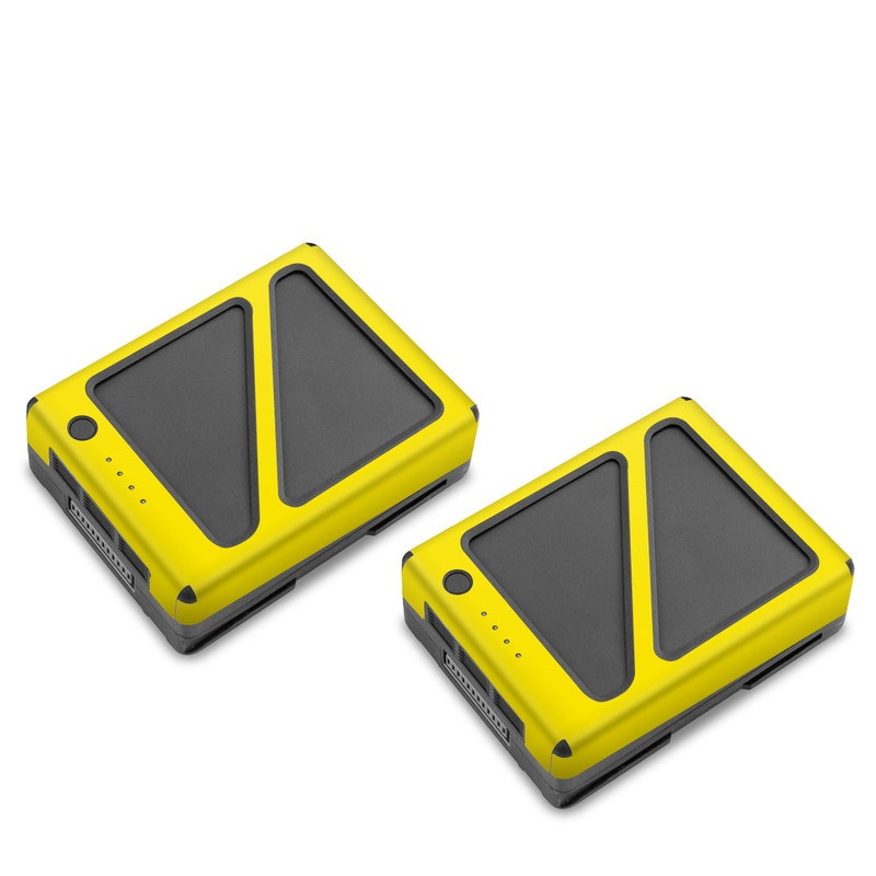 DJI Inspire 2 Battery Skin design of Green, Yellow, Orange, Text, Font, with yellow colors