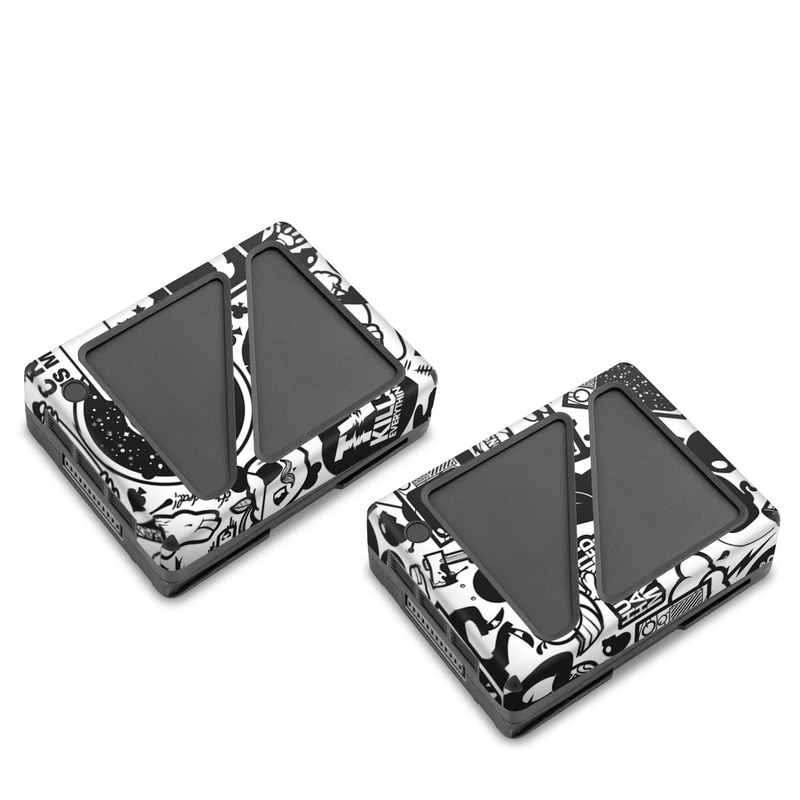DJI Inspire 2 Battery Skin design of Pattern, Drawing, Doodle, Design, Visual arts, Font, Black-and-white, Monochrome, Illustration, Art, with gray, black, white colors
