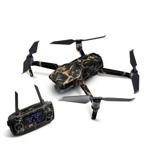 Black Gold Marble DJI Mavic 2 Skin