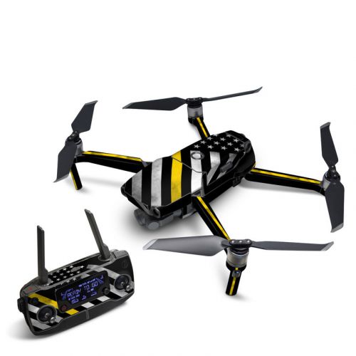 Thin Yellow Line Hero DJI Mavic 2 Skin