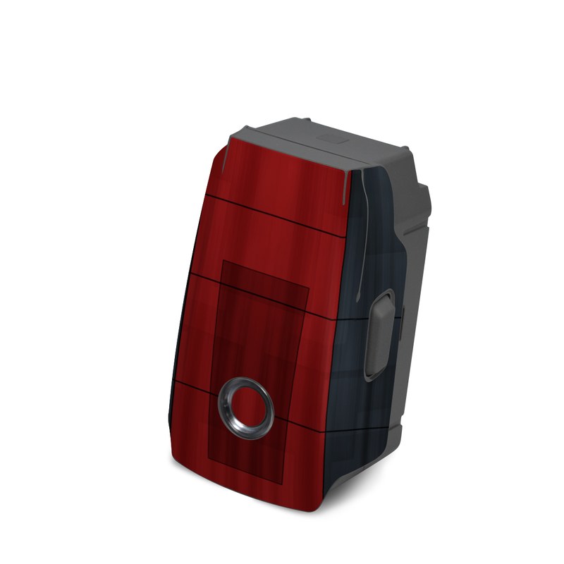 DJI Mavic 2 Battery Skin design, with black, red, gray colors
