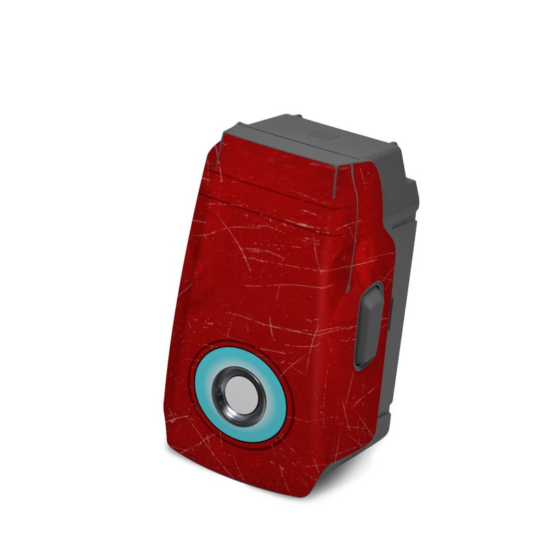 DJI Mavic 2 Battery Skin design, with red, yellow, white colors