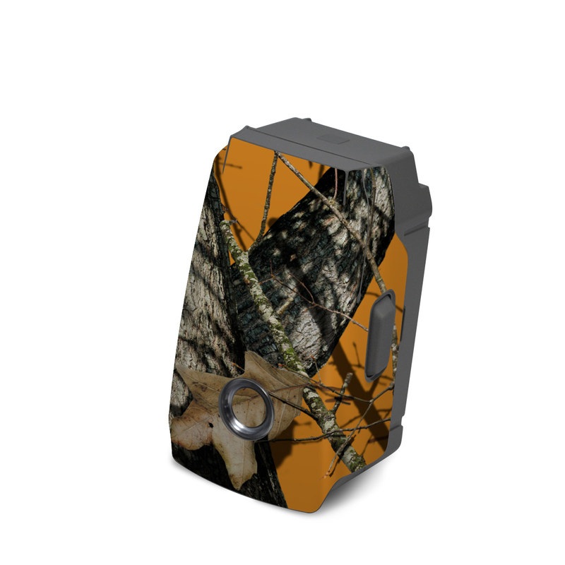 DJI Mavic 2 Battery Skin design of Tree, Branch, Canoe birch, Woody plant, Plant, Leaf, Adaptation, Wildlife, Trunk, Birch family, with green, black, gray, red colors