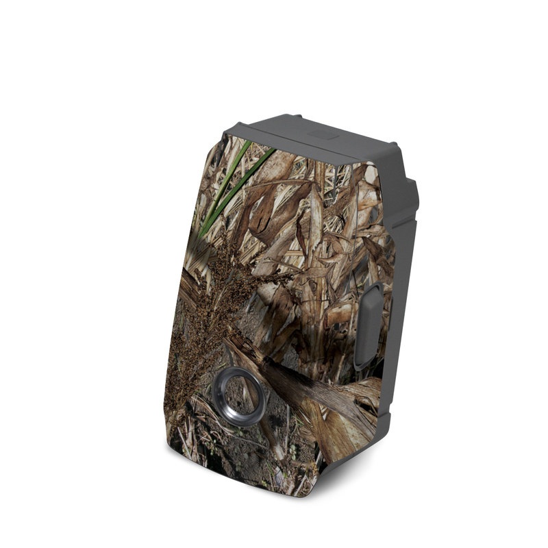 DJI Mavic 2 Battery Skin design of Soil, Plant, with black, gray, green, red colors