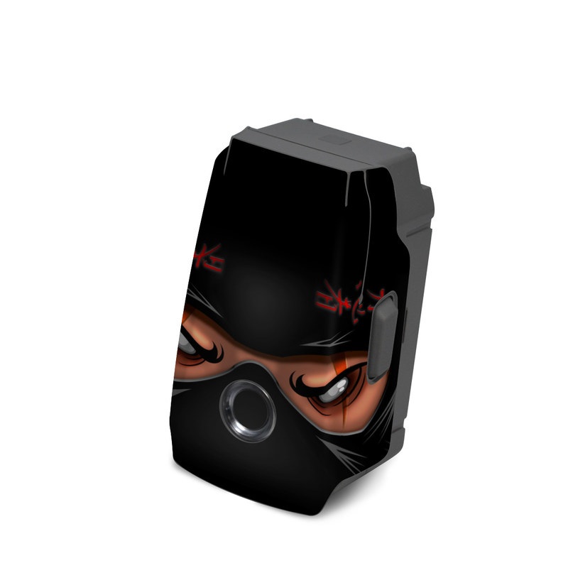 DJI Mavic 2 Battery Skin design of Cartoon, Eye, Organ, Anime, Illustration, Mouth, Fictional character, Animation, Graphic design, Cg artwork, with black, red, green, pink, orange, gray colors