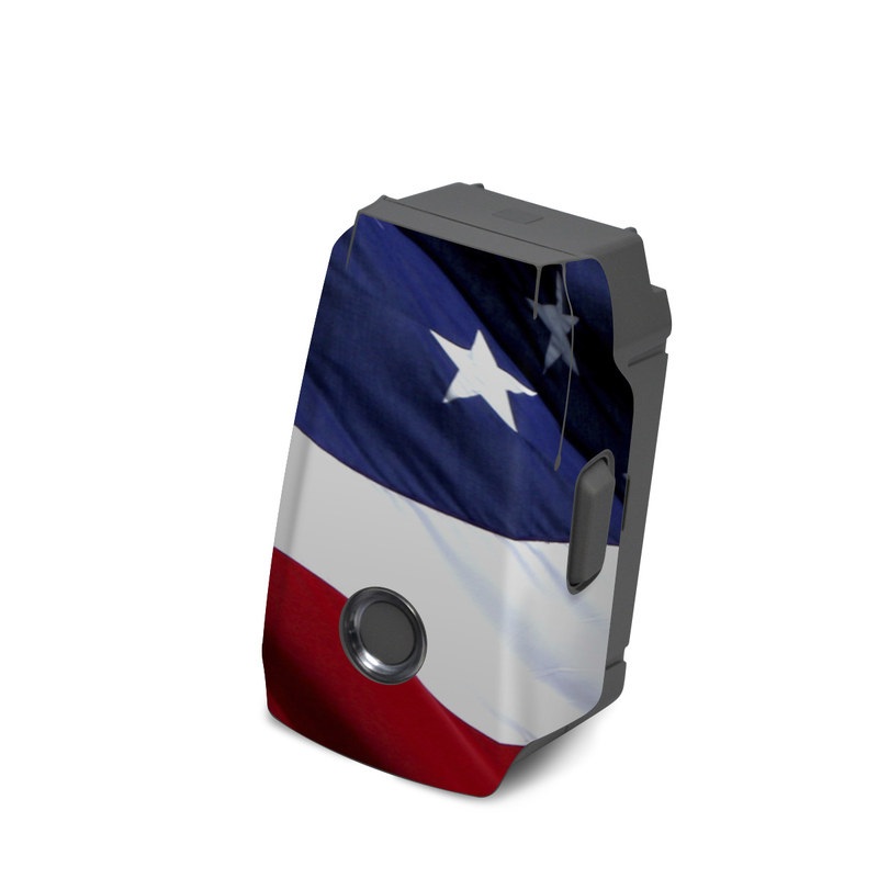 DJI Mavic 2 Battery Skin design of Flag, Flag of the united states, Flag Day (USA), Veterans day, Memorial day, Holiday, Independence day, Event, with red, blue, white colors