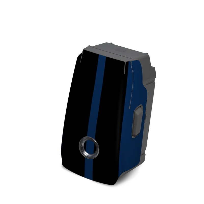 DJI Mavic 2 Battery Skin design of Symbol, Logo, Badge, Emblem, Graphics, Security, Law enforcement, with blue, black, white colors