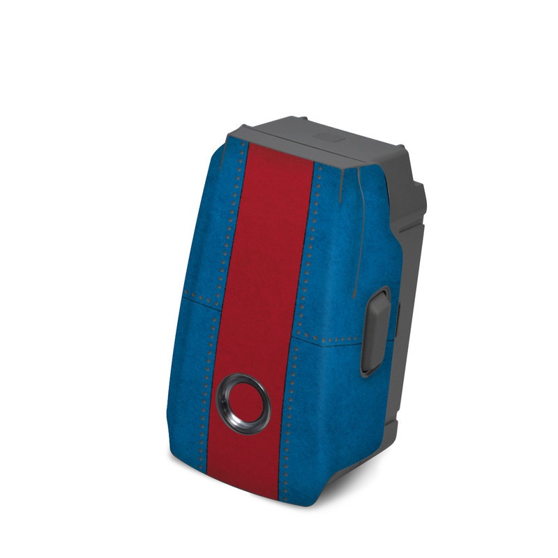 DJI Mavic 2 Battery Skin design of Superhero, Shield, Fictional character, Hero, Clip art, Captain America, Avengers, with white, blue, red colors