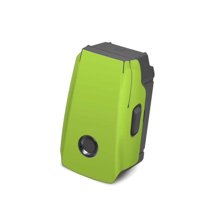 DJI Mavic 2 Battery Skin design of Green, Yellow, Text, Leaf, Font, Grass, with green colors