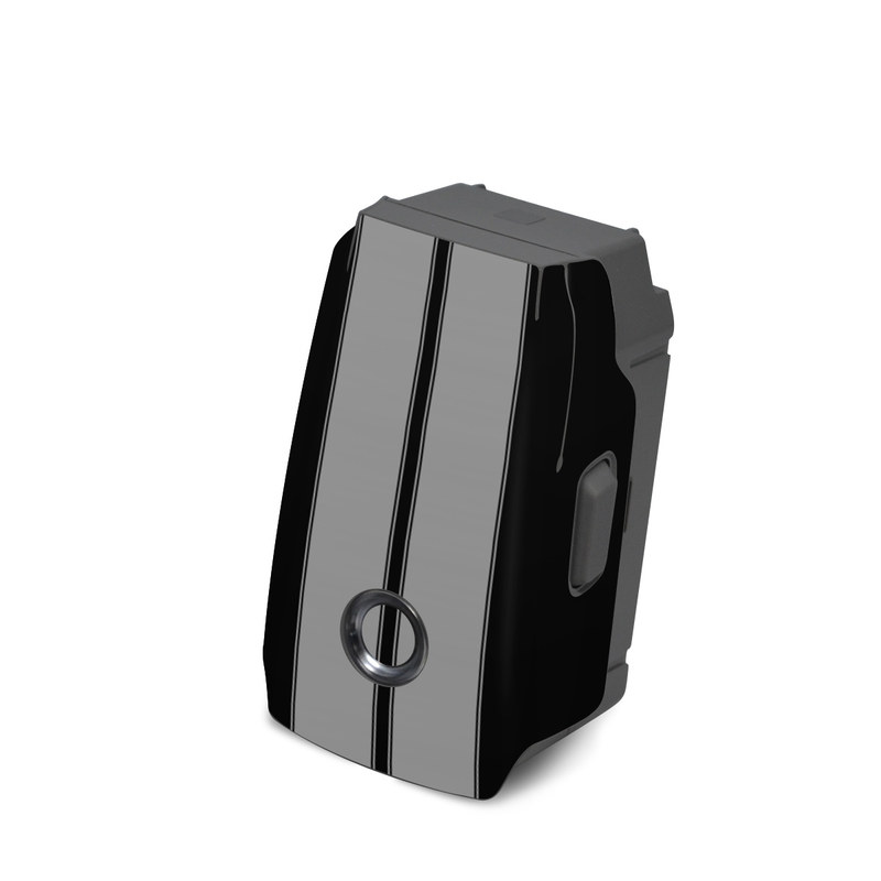 DJI Mavic 2 Battery Skin design of Font, Architecture, Rectangle, with black, gray colors
