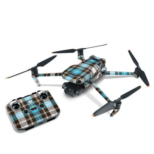 Turquoise Plaid DJI Mavic 3 Skin