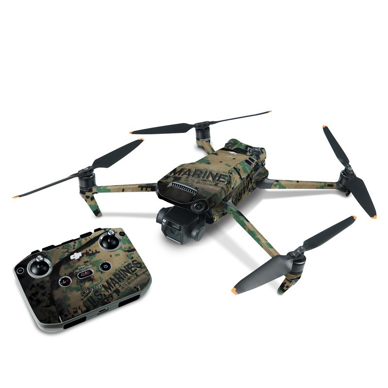 DJI Mavic 3 Skin design of Military camouflage, Military uniform, Camouflage, Pattern, Uniform, Green, Design, Military, Army, Airsoft, with black, green, gray, red colors