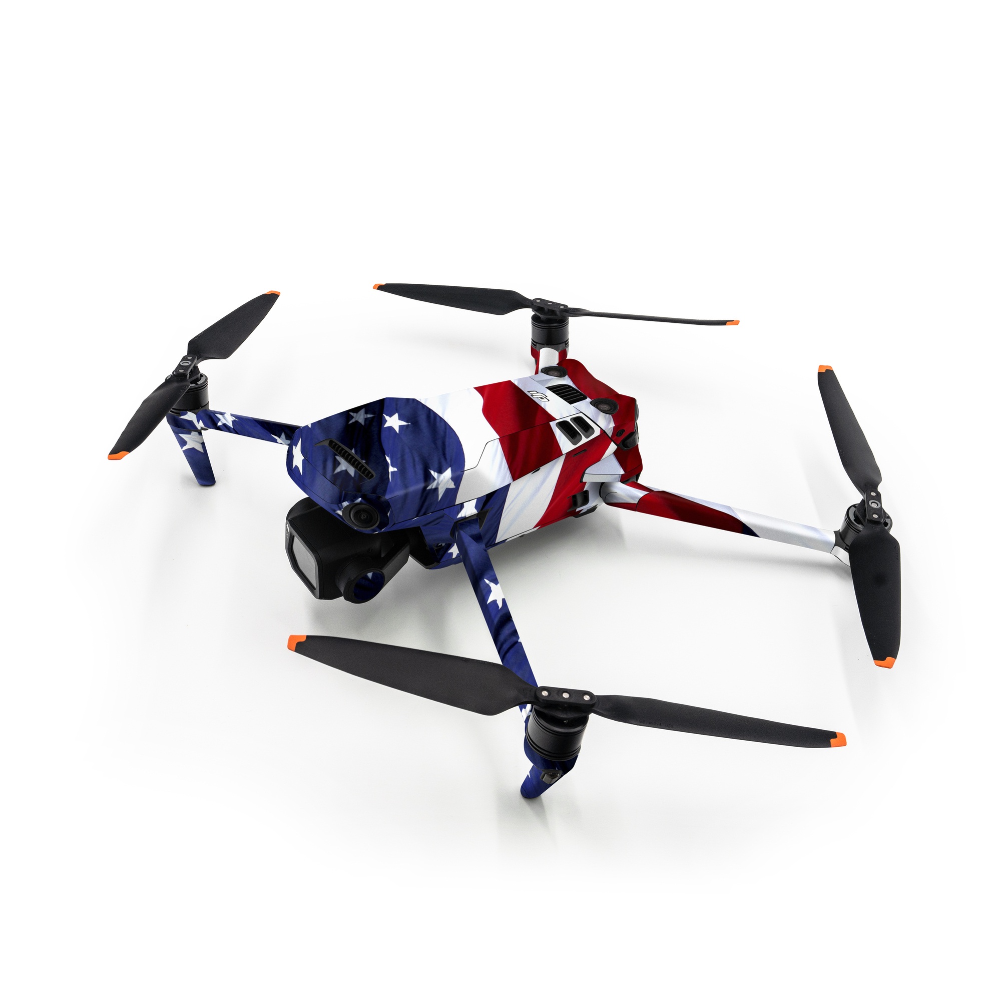 DJI Mavic 3 Skin design of Flag, Flag of the united states, Flag Day (USA), Veterans day, Memorial day, Holiday, Independence day, Event, with red, blue, white colors