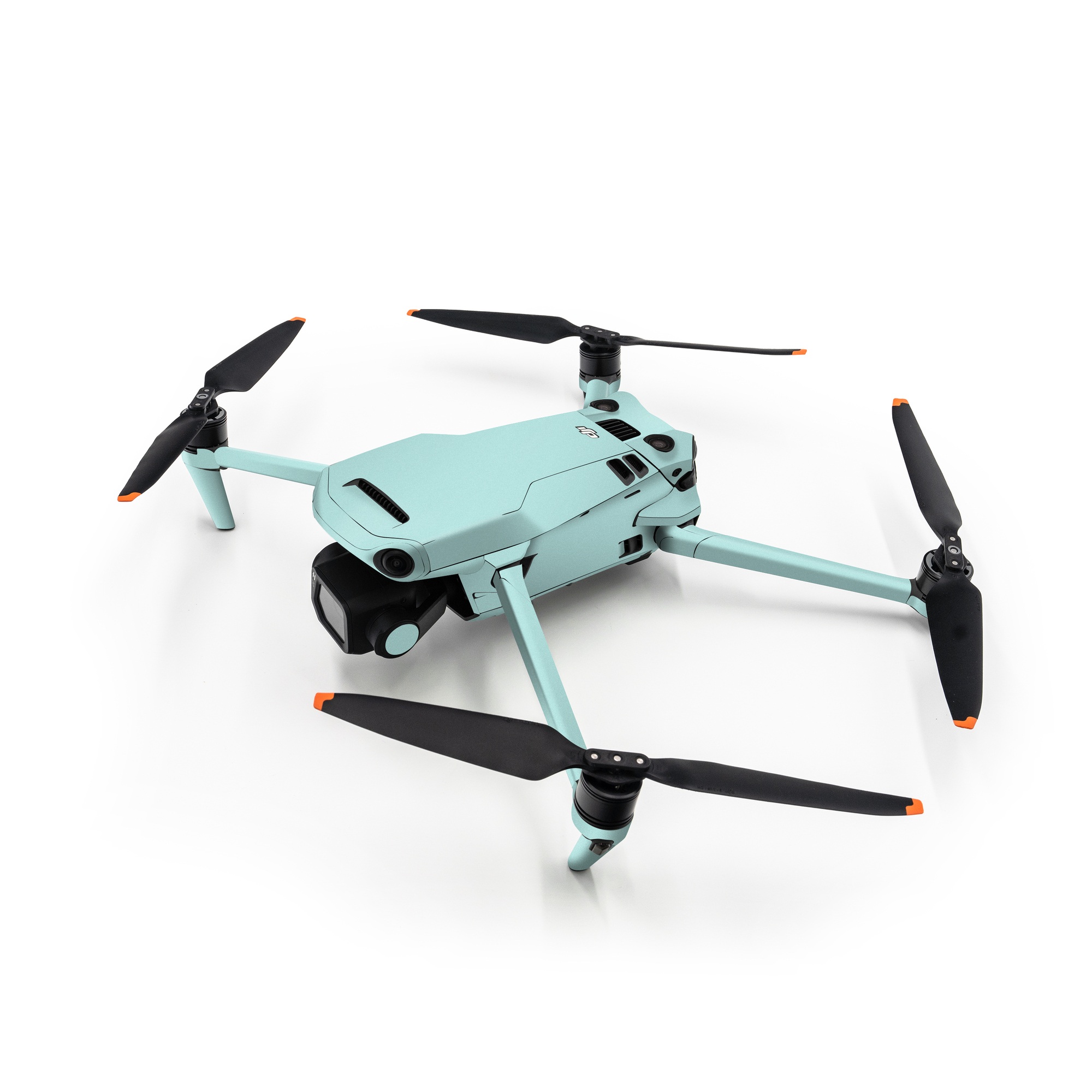 DJI Mavic 3 Skin design of Green, Blue, Aqua, Turquoise, Teal, Azure, Text, Daytime, Yellow, Sky, with blue colors