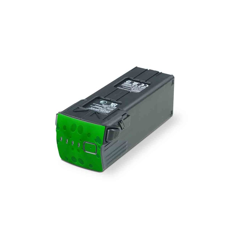 DJI Mavic 3 Battery Skin design of Green, Font, Animation, Logo, Graphics, Games, with green, white colors