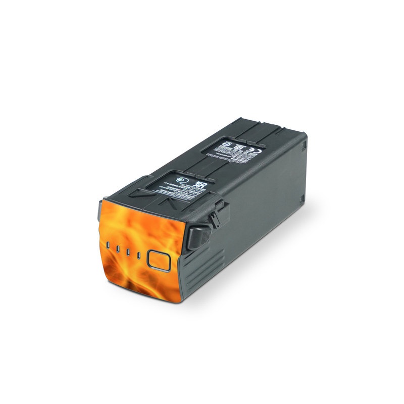 DJI Mavic 3 Battery Skin design of Flame, Fire, Heat, Orange, with red, orange, black colors