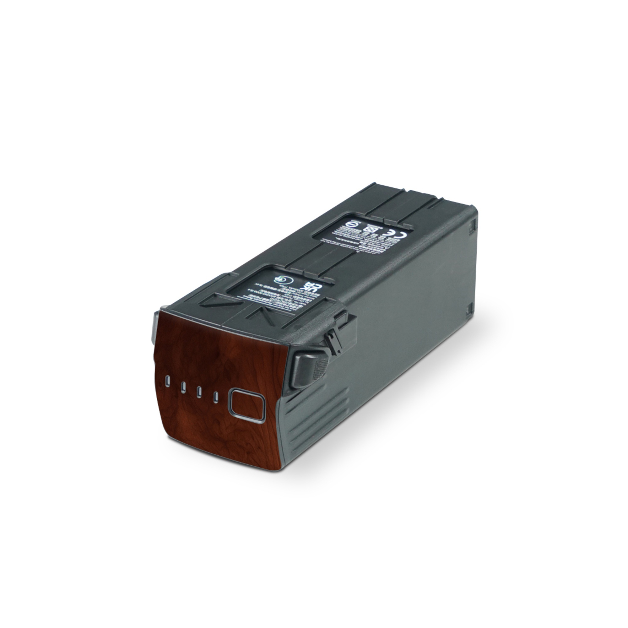 DJI Mavic 3 Battery Skin design of Brown, Wood, Rectangle, Beige, Tints and shades, Flooring, Art, Hardwood, Pattern, Peach, with brown, black colors