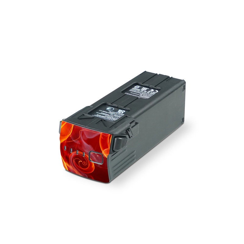DJI Mavic 3 Battery Skin design of Flame, Fire, Heat, Red, Orange, Fractal art, Graphic design, Geological phenomenon, Design, Organism with black, red, orange colors
