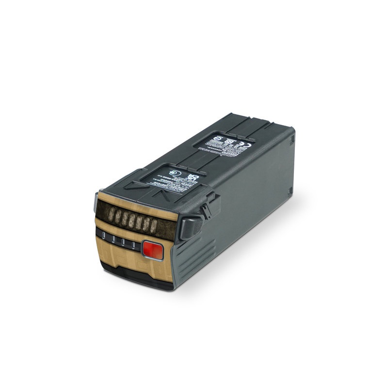 DJI Mavic 3 Battery Skin design, with brown, red colors