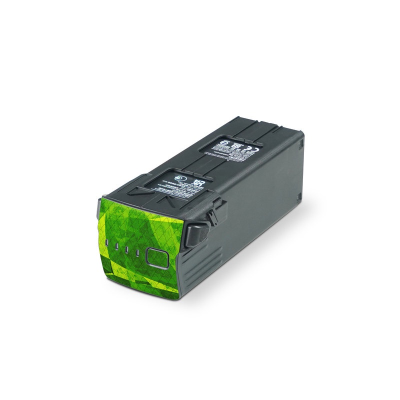 DJI Mavic 3 Battery Skin design of Green, Pattern, Leaf, Design, Illustration with green colors