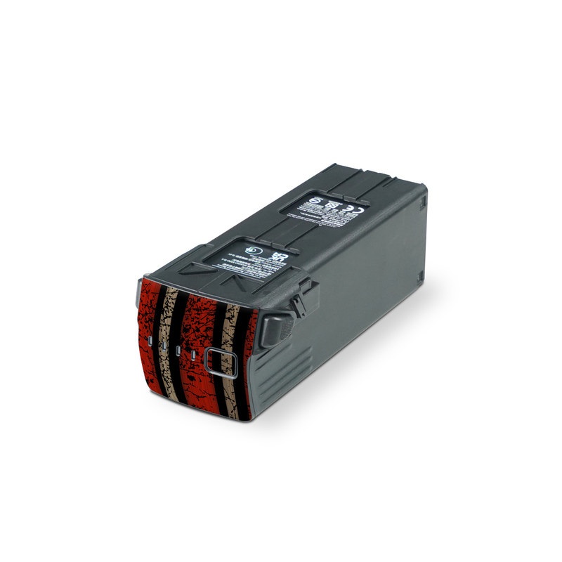 DJI Mavic 3 Battery Skin design of Baseball bat, Baseball equipment, with black, red, gray, green, blue colors