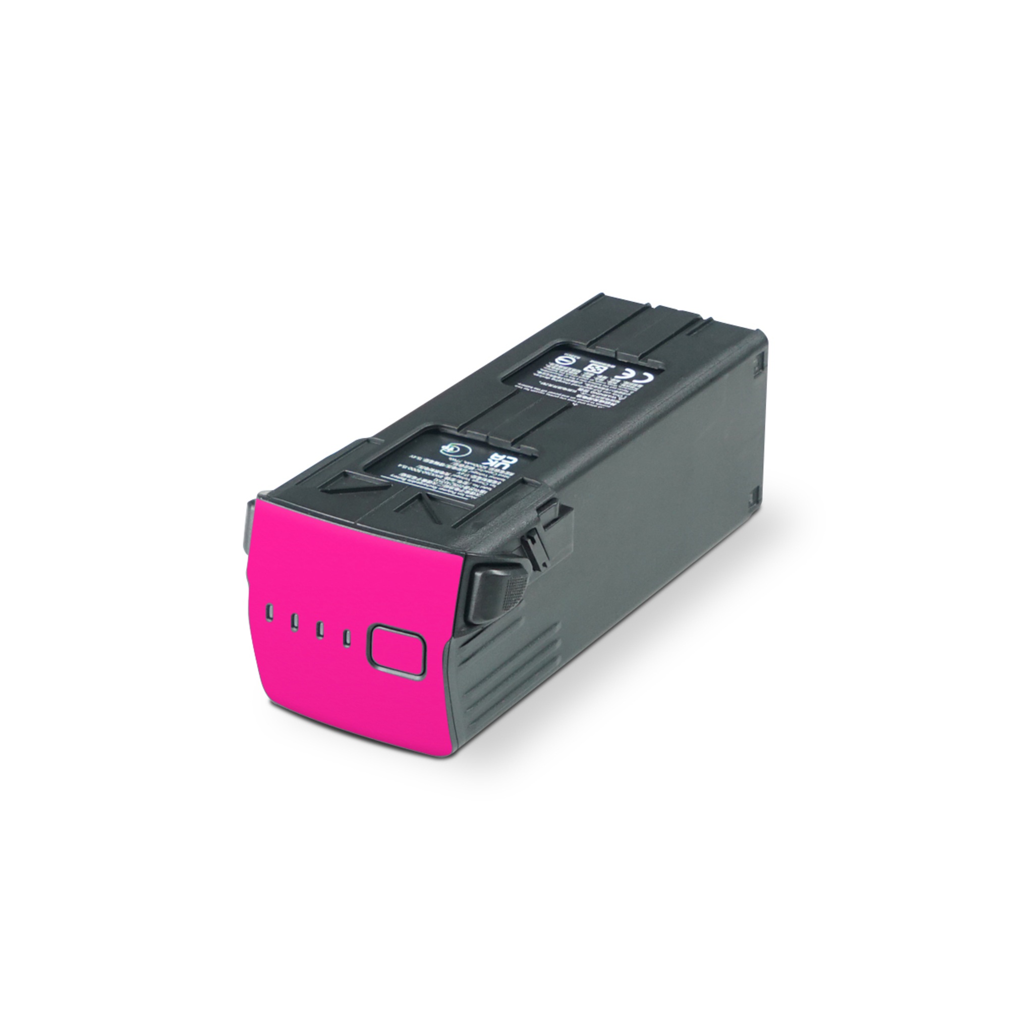 DJI Mavic 3 Battery Skin design of Purple, Violet, Pink, Magenta, Pattern, Electric blue, Font, Tints and shades, Carmine, Peach, with pink colors