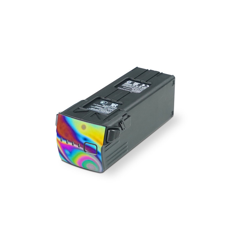 DJI Mavic 3 Battery Skin design of Psychedelic art, Blue, Pattern, Art, Visual arts, Water, Organism, Colorfulness, Design, Textile, with gray, blue, orange, purple, green colors