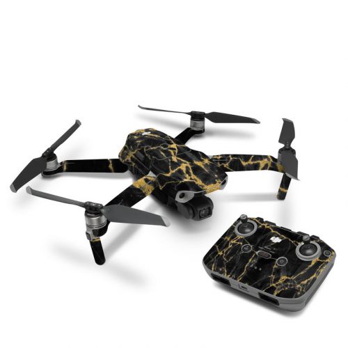 Black Gold Marble DJI Mavic Air 2 Skin