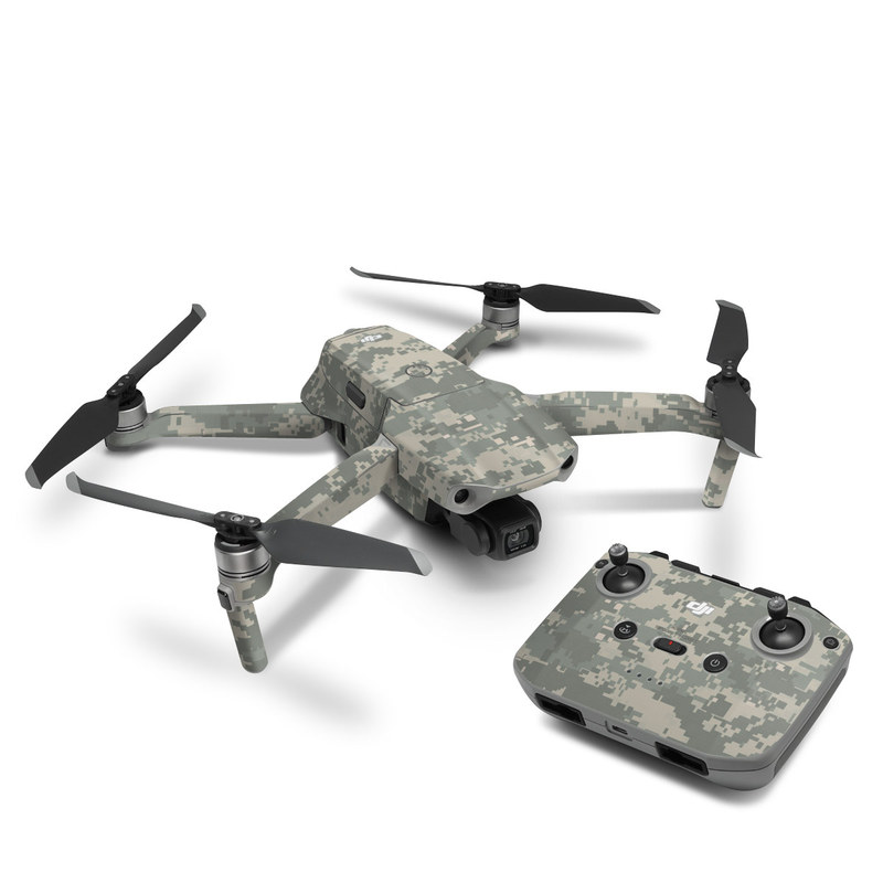 DJI Mavic Air 2 Skin design of Military camouflage, Green, Pattern, Uniform, Camouflage, Design, Wallpaper, with gray, green colors