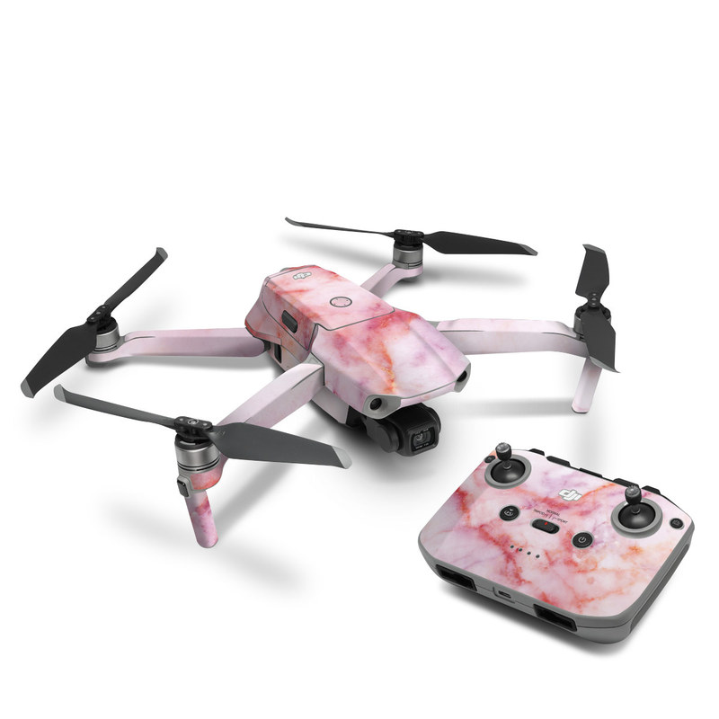 DJI Mavic Air 2 Skin design of Pink, Skin, Flesh, Textile, Fur, with pink, red, white, purple, orange colors