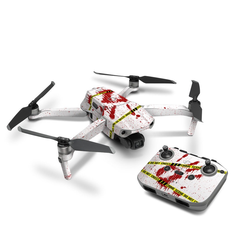DJI Mavic Air 2 Skin design of Text, Font, Red, Graphic design, Logo, Graphics, Brand, Banner, with white, red, yellow, black colors