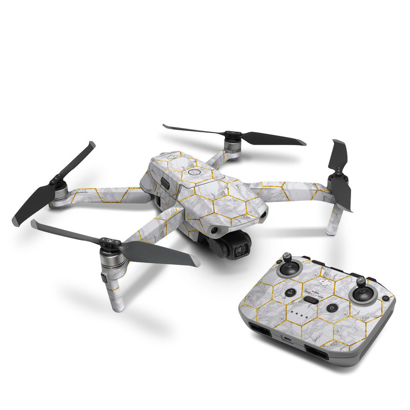 DJI Mavic Air 2 Skin design of Pattern, Tile flooring, Line, Tile, Design, Flooring, Floor, with white, black, brown colors