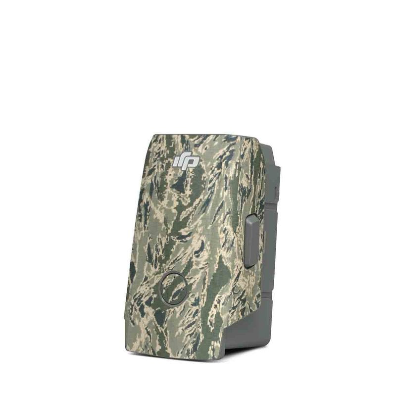 DJI Mavic Air 2 Battery Skin design of Pattern, Grass, Plant, with gray, green colors