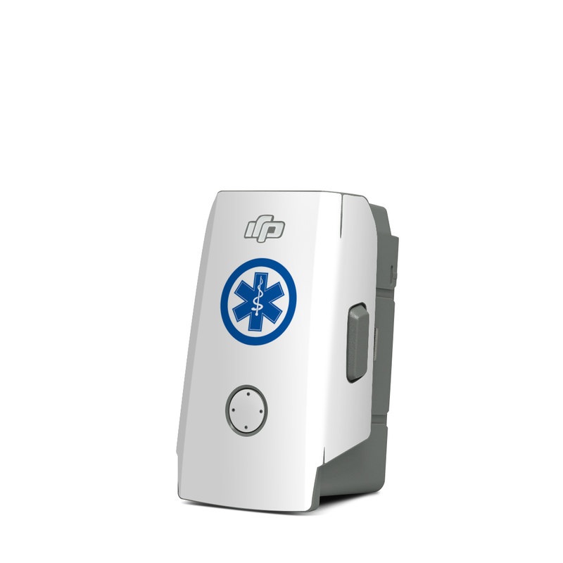 DJI Mavic Air 2 Battery Skin design of Red, White, Cross, Font, Symbol, American Red Cross, Graphics, Emblem, with white, red, blue colors