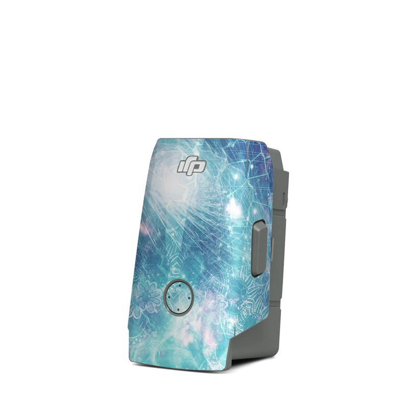 DJI Mavic Air 2 Battery Skin design of Outer space, Astronomical object, Universe, Space, Sky, Atmosphere, Fractal art, Nebula, Science, Star, with blue, black, red, yellow, white colors