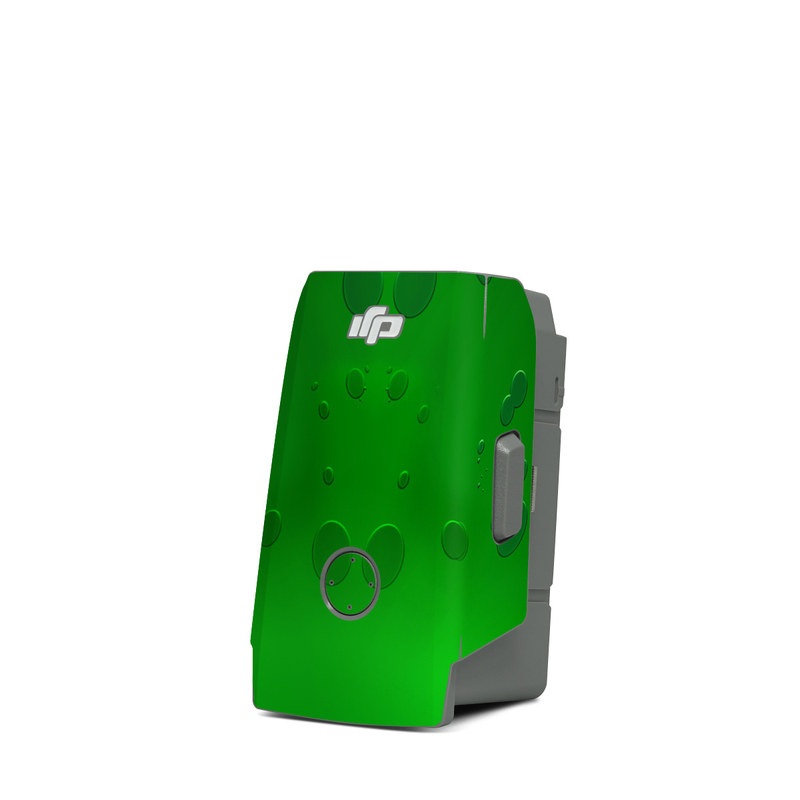 DJI Mavic Air 2 Battery Skin design of Green, Font, Animation, Logo, Graphics, Games, with green, white colors