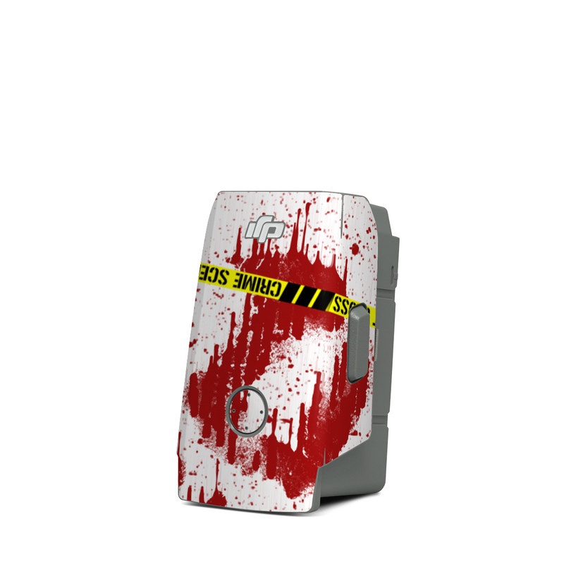 DJI Mavic Air 2 Battery Skin design of Text, Font, Red, Graphic design, Logo, Graphics, Brand, Banner, with white, red, yellow, black colors