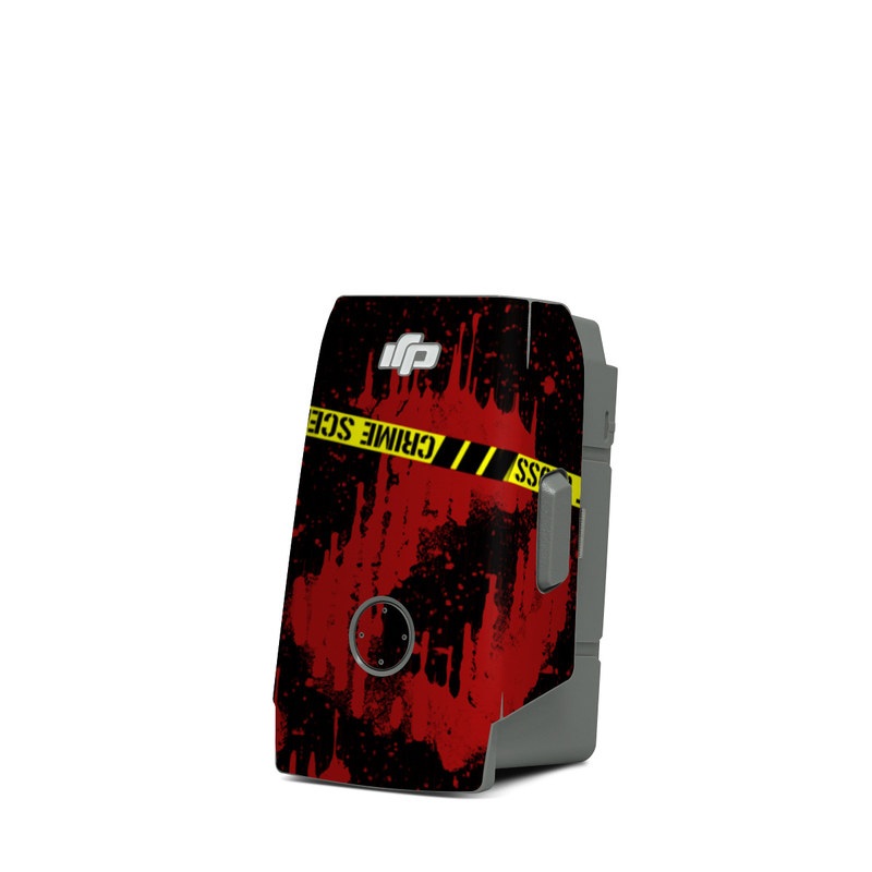 DJI Mavic Air 2 Battery Skin design of Red, Black, Font, Text, Logo, Graphics, Graphic design, Room, Carmine, Fictional character, with black, red, green colors