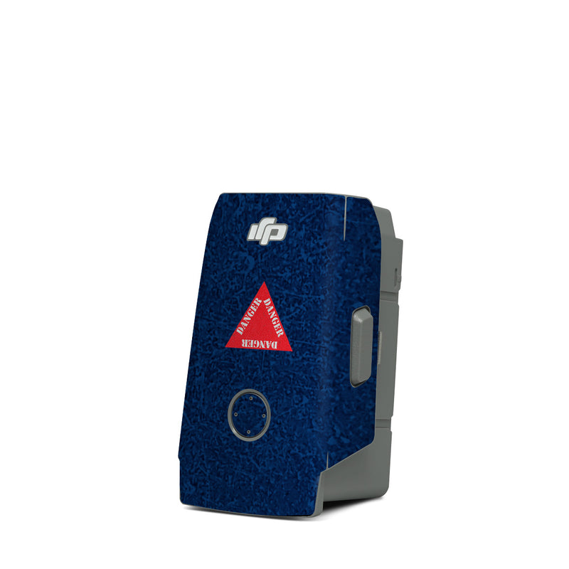 DJI Mavic Air 2 Battery Skin design of Sleeve, Font, Motor vehicle, T-shirt, Emblem, Poster, Electric blue, Symmetry, Symbol, Pattern, with blue, red, white colors