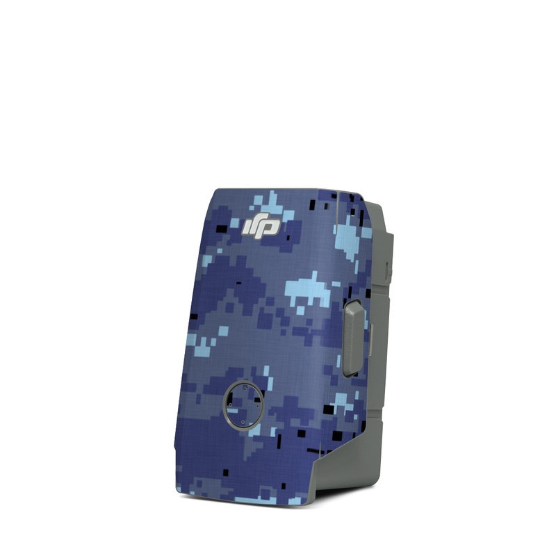 DJI Mavic Air 2 Battery Skin design of Blue, Purple, Pattern, Lavender, Violet, Design, with blue, gray, black colors