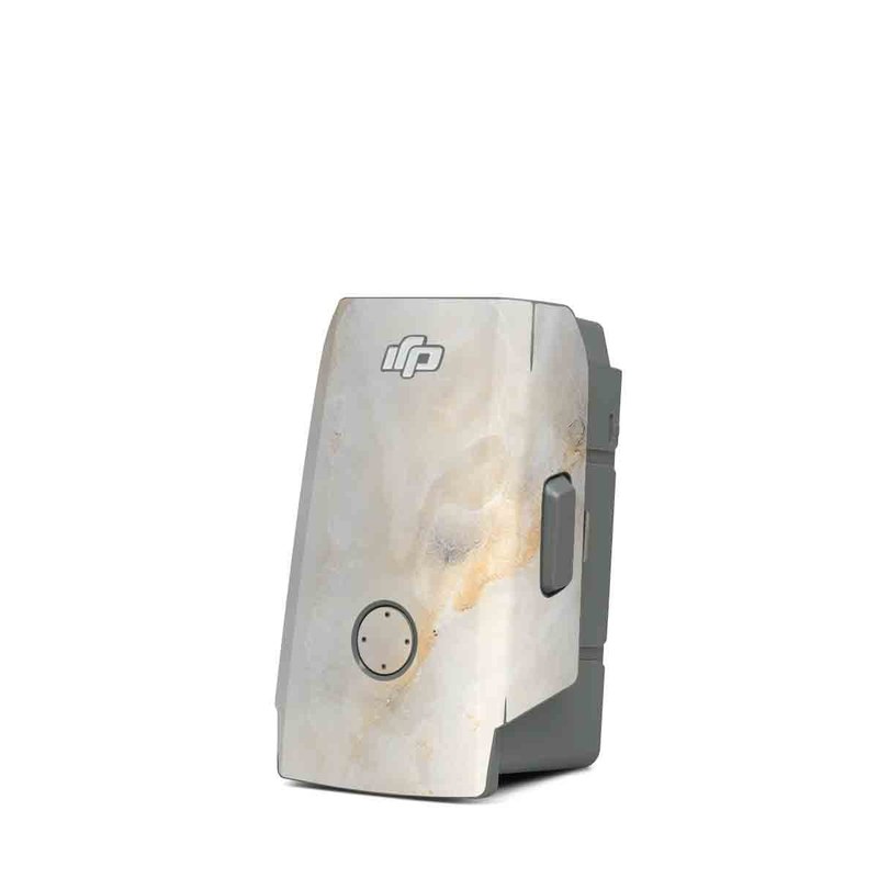 DJI Mavic Air 2 Battery Skin design of White, Textile, Flooring, Marble, Paper, Pattern, Fashion accessory, Tile, with white, orange, black, yellow colors