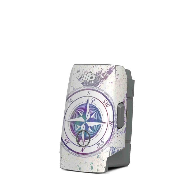 DJI Mavic Air 2 Battery Skin design of Clock, Circle, Compass, Graphics, Pattern, Illustration, Interior design, with gray, white, yellow, pink, purple, blue colors
