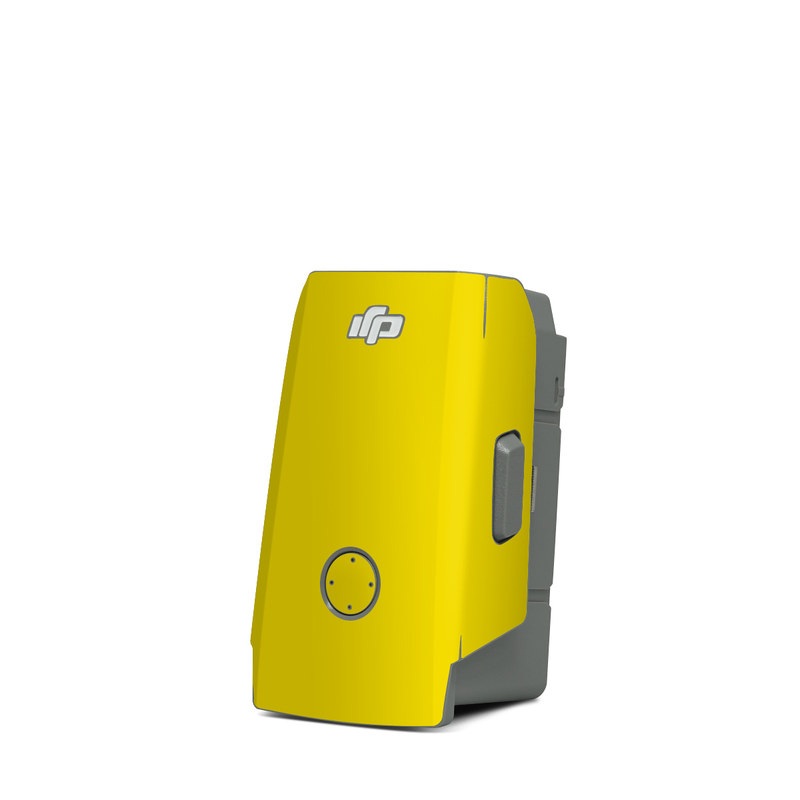 DJI Mavic Air 2 Battery Skin design of Yellow, Font, Logo, Graphics, Illustration with orange, black, green colors