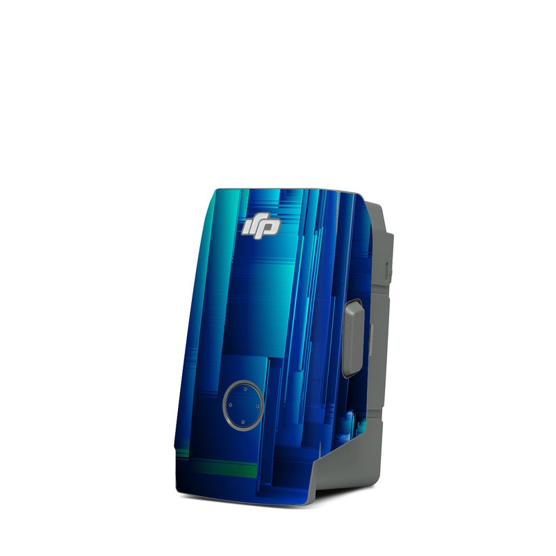 DJI Mavic Air 2 Battery Skin design of Blue, Green, Light, Colorfulness, with blue, purple, pink, white colors