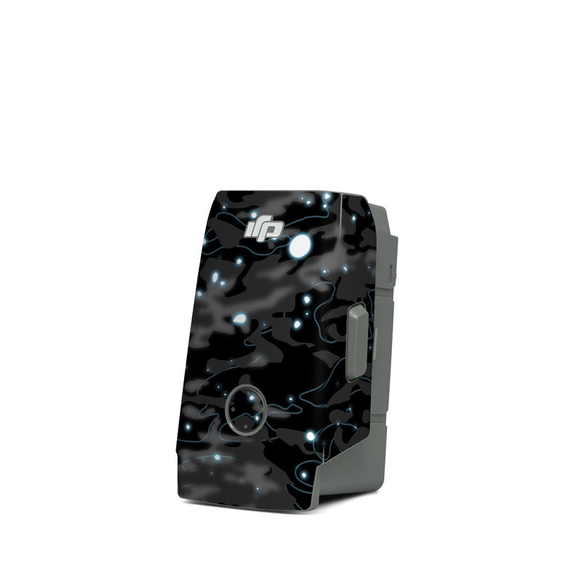 DJI Mavic Air 2 Battery Skin design of Black, Water, Space, Black-and-white, Granite, with blue, white, gray, blue colors