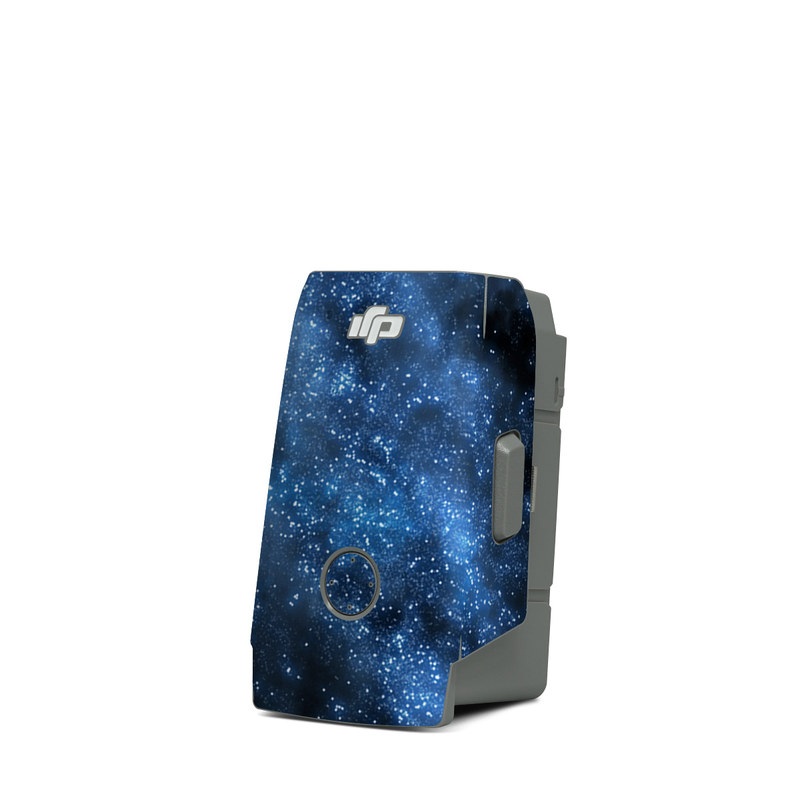 DJI Mavic Air 2 Battery Skin design of Sky, Atmosphere, Black, Blue, Outer space, Atmospheric phenomenon, Astronomical object, Darkness, Universe, Space, with black, blue colors